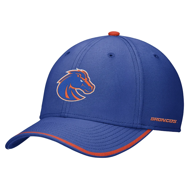 Casquette Nike Royal Boise State Broncos Rise Performance Flex pour homme