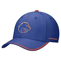 Casquette Nike Royal Boise State Broncos Rise Performance Flex pour homme