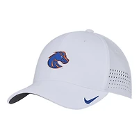 Casquette Nike blanche Boise State Broncos 2025 Performance Flex pour homme