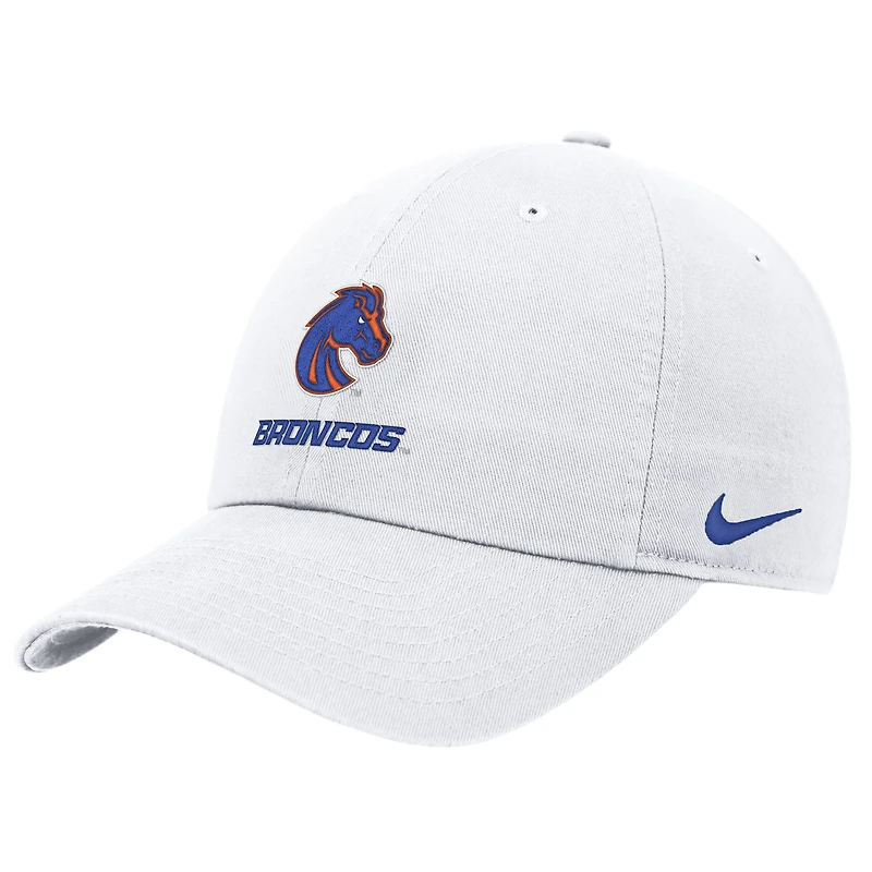 Casquette ajustable Nike blanche Boise State Broncos 2025 On-Field Club pour homme