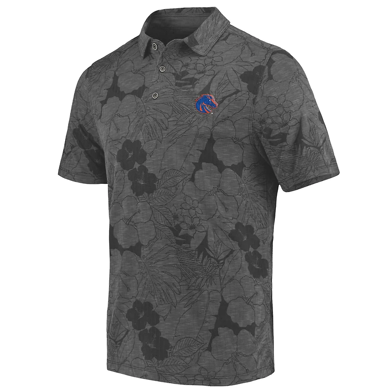 Polo Tommy Bahama Charcoal Boise State Broncos Miramar Blooms pour homme