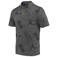 Polo Tommy Bahama Charcoal Boise State Broncos Miramar Blooms pour homme