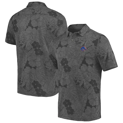 Polo Tommy Bahama Charcoal Boise State Broncos Miramar Blooms pour homme