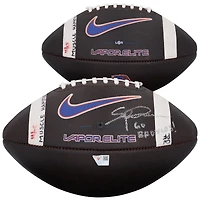 Ballon de football américain utilisé lors du match contre les UNLV Rebels, autographié par Spencer Danielson (Boise State Broncos) le 5 décembre 2025, avec l'inscription « Go Broncos