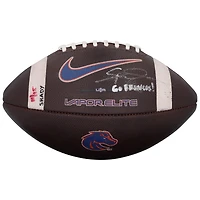 Spencer Danielson Boise State Broncos Autographed Game-Used Football vs. Utah State Aggies on November 28, 2025 with "Go Broncos!" Inscription