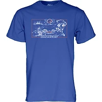 Unisex Blue 84  Royal Boise State Broncos Print T-Shirt