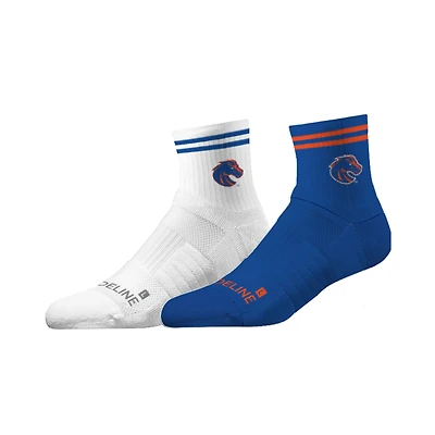 Unisex Strideline Boise State Broncos Premium Knit 2-Pack Half Calf Socks Set