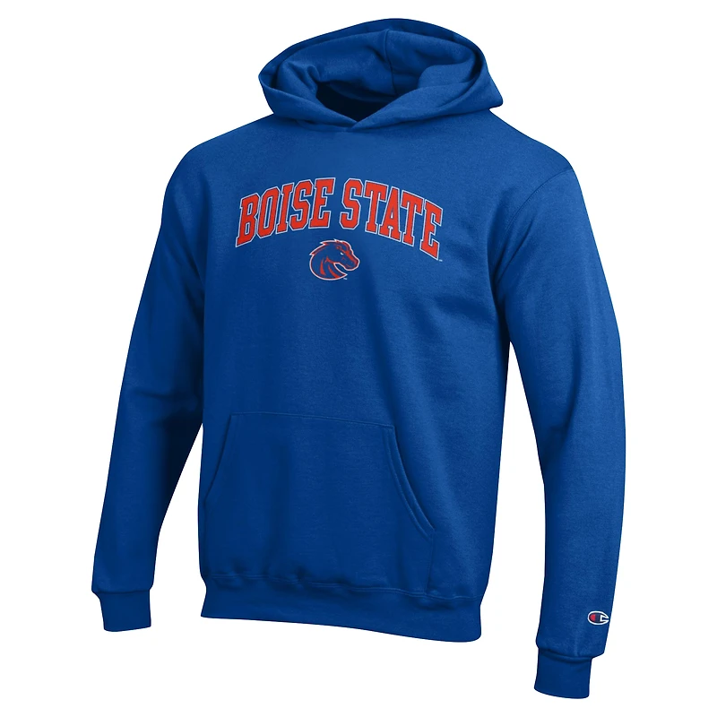 Youth Champion Royal Boise State Broncos Campus Pullover Hoodie