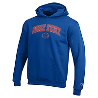 Youth Champion Royal Boise State Broncos Campus Pullover Hoodie