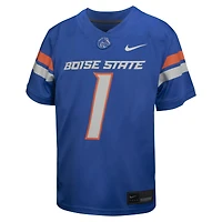 Maillot de football intouchable Nike #1 Royal Boise State Broncos pour jeune