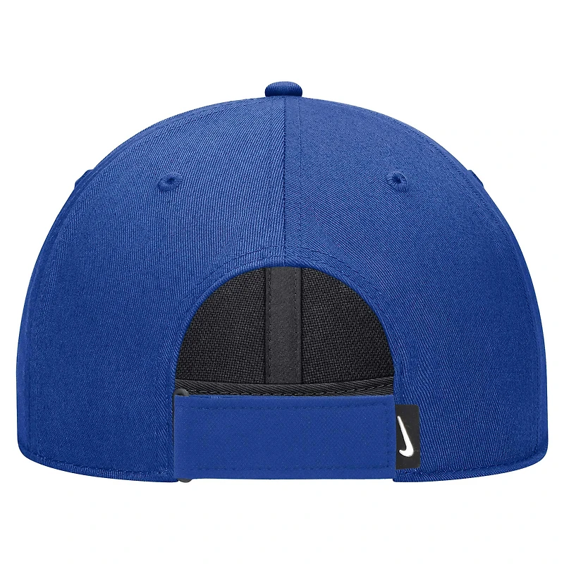 Casquette réglable Nike Royal Boise State Broncos 2024 Sideline Club pour jeune