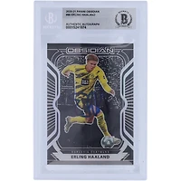 Erling Haaland Borussia Dortmund dédicacé 2020-21 Panini Obsidian #86 #161/195 BAS authentifié 10 cartes