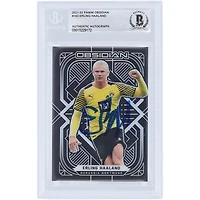 Erling Haaland Borussia Dortmund dédicacé 2021-22 Panini Obsidian #163 #24/105 BAS Carte authentifiée