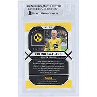 Erling Haaland Borussia Dortmund Autographed 2021-22 Panini Obsidian #163 #24/105 BAS Authenticated Card