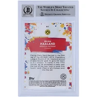 Erling Haaland Borussia Dortmund Autographed 2021 Topps Chrome Golazo #G-1 BAS Authenticated 10 Card