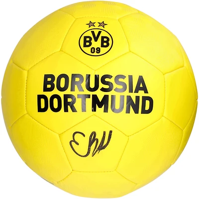 Ballon de football avec logo dédicacé du Borussia Dortmund d'Erling Haaland