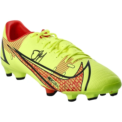 Chaussure à crampons jaune dédicacée par Erling Haaland du Borussia Dortmund