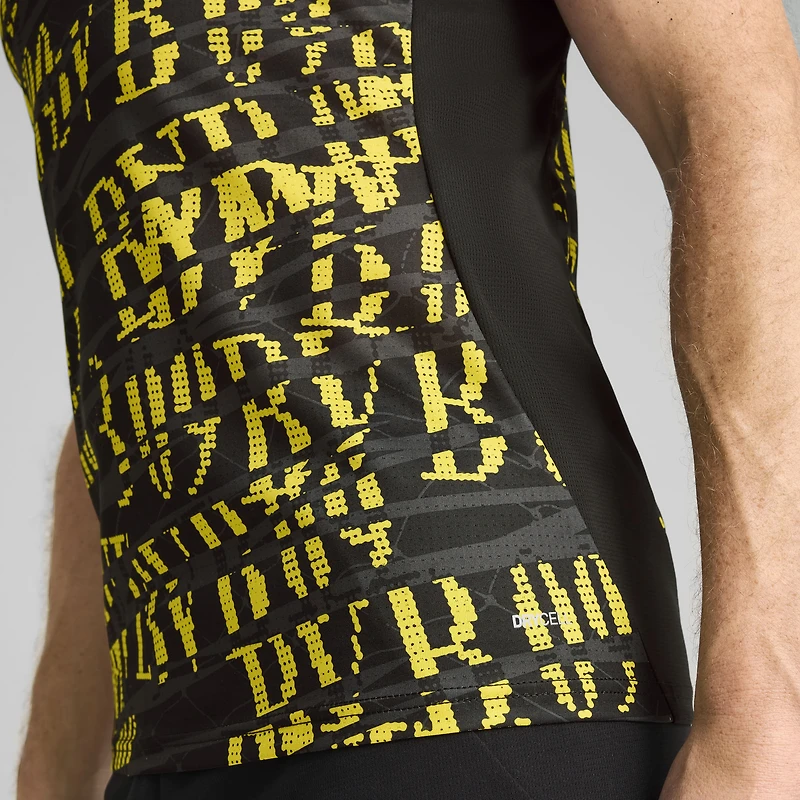 Maillot d'entraînement pré-match Puma Black Borussia Dortmund 2024/25 pour homme