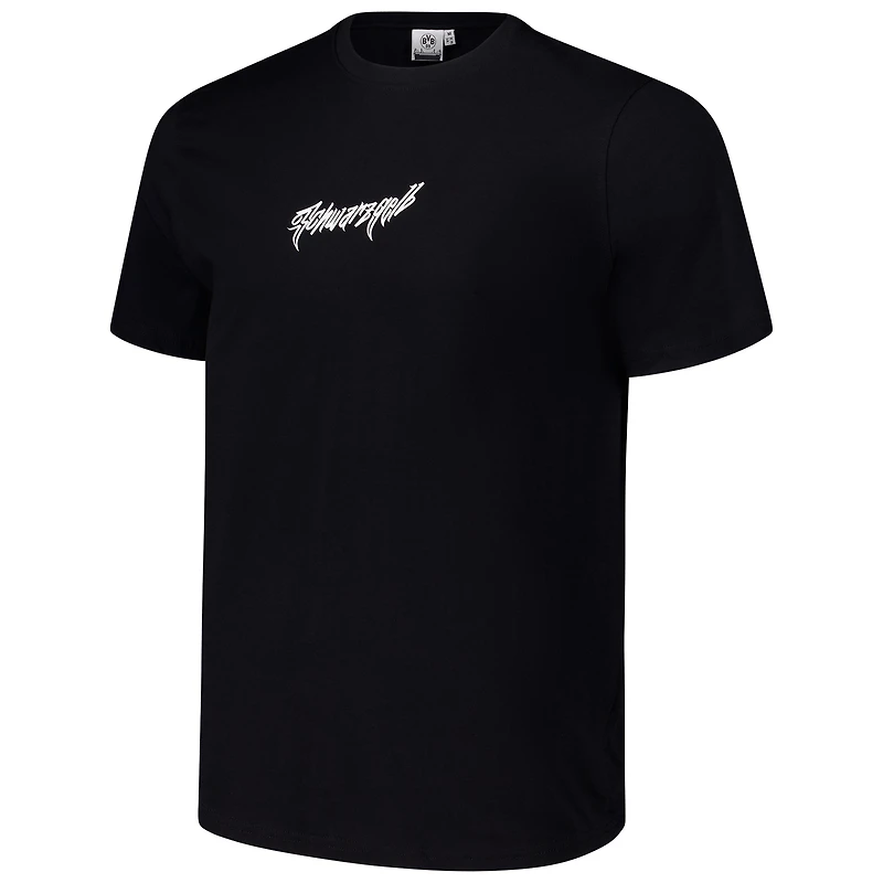 T-shirt noir streetwear Borussia Dortmund pour homme
