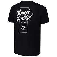 T-shirt noir streetwear Borussia Dortmund pour homme
