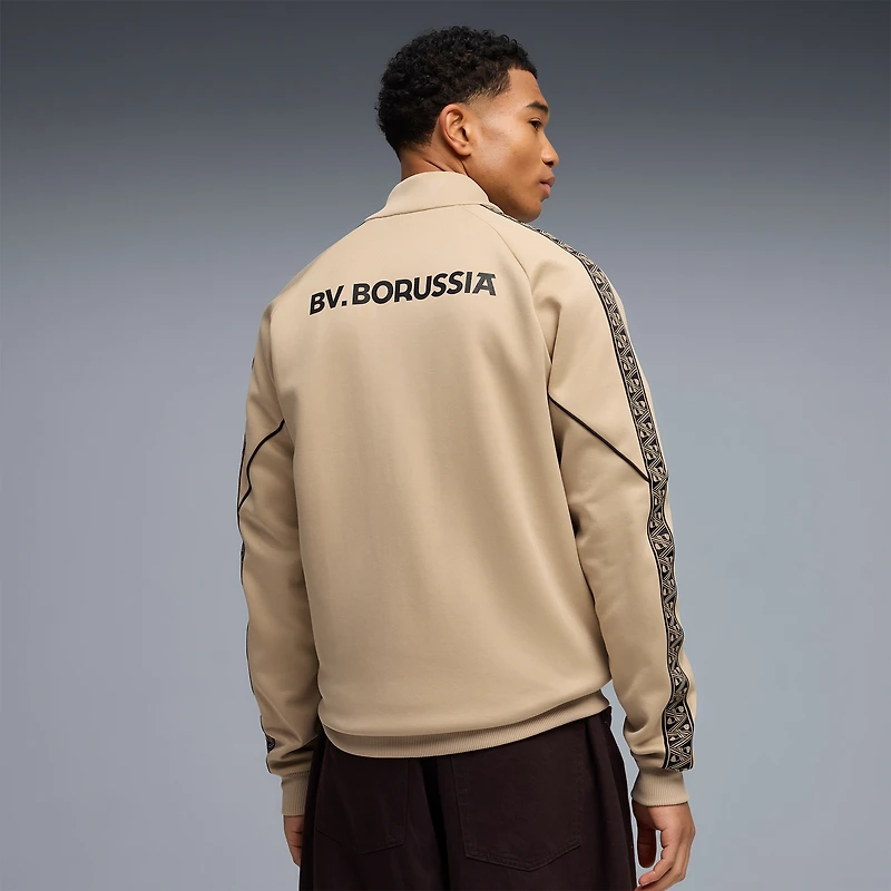 Men's Puma  Beige Borussia Dortmund King Anthem dryCELL Full-Zip Jacket