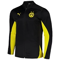 Veste d'entraînement entièrement zippée Puma noir Borussia Dortmund 2024/25 dryCELL pour homme