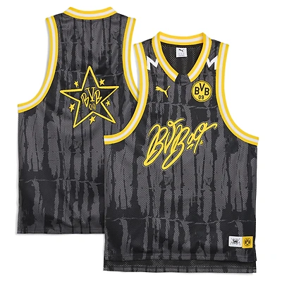 Maillot de basket-ball dryCELL Puma noir Borussia Dortmund Coupe du Monde des Clubs la FIFA 2025 pour homme