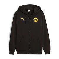 Sweat à capuche zippé Puma noir Borussia Dortmund ftblCulture pour homme