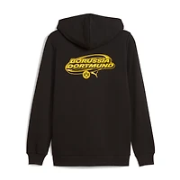 Sweat à capuche zippé Puma noir Borussia Dortmund ftblCulture pour homme