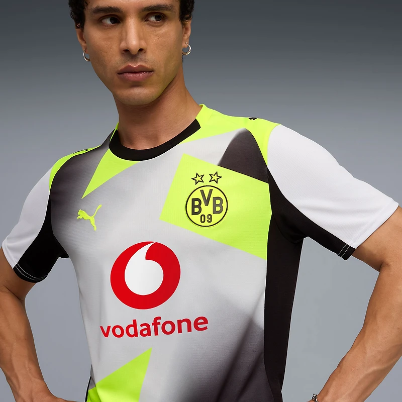 Men's Puma Gray Borussia Dortmund 2025/26 Away Replica Jersey