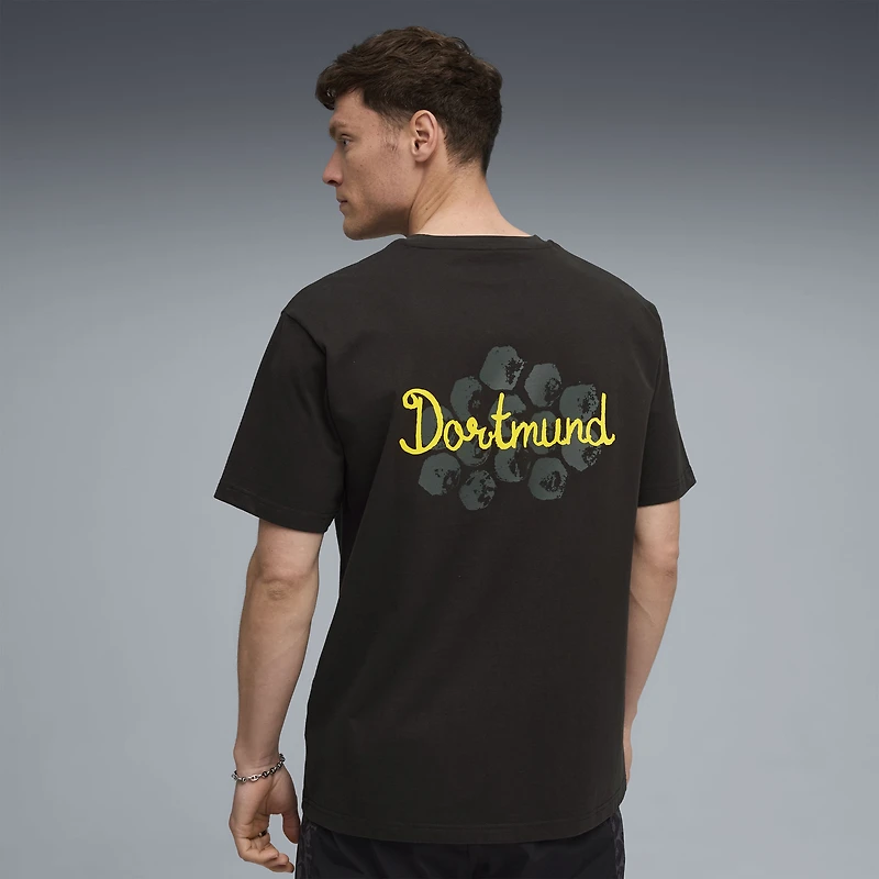 T-shirt graphique Puma x KidSuper noir pour homme, Coupe du Monde des Clubs de la FIFA 2025 Borussia Dortmund