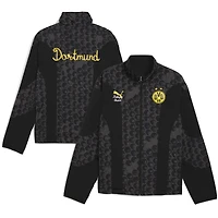 Men's Puma x KidSuper Black Borussia Dortmund 2025 FIFA Club World Cup Reversible Full-Zip Jacket