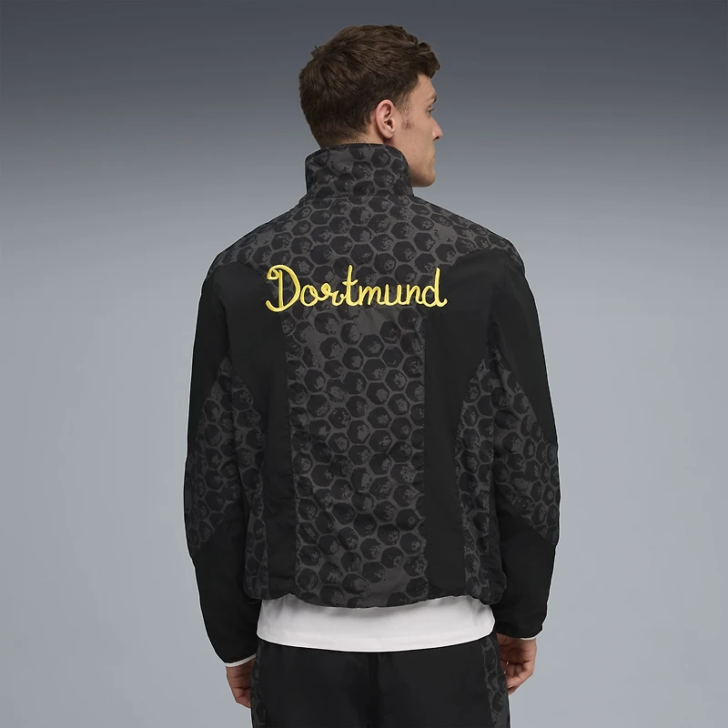 Veste réversible entièrement zippée Puma x KidSuper noire pour homme, Coupe du Monde des Clubs de la FIFA 2025 Borussia Dortmund