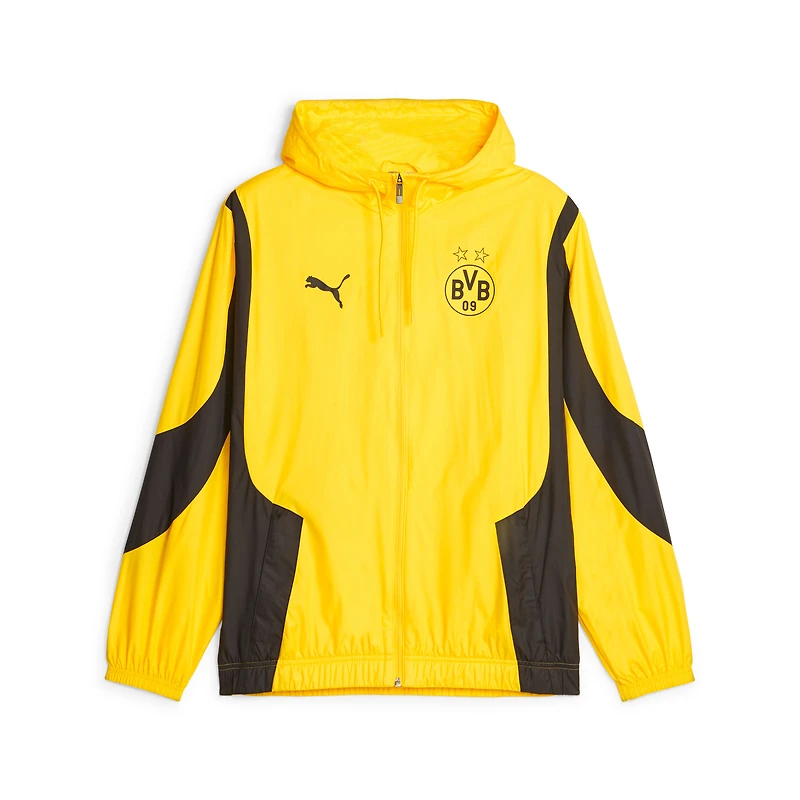 Men's Puma  Yellow Borussia Dortmund 2023/24 Pre-Match Anthem Full-Zip Hoodie Jacket