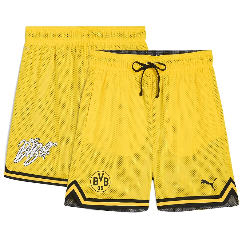 Short réversible jaune Puma Borussia Dortmund Coupe du Monde des Clubs de la FIFA 2025 pour homme