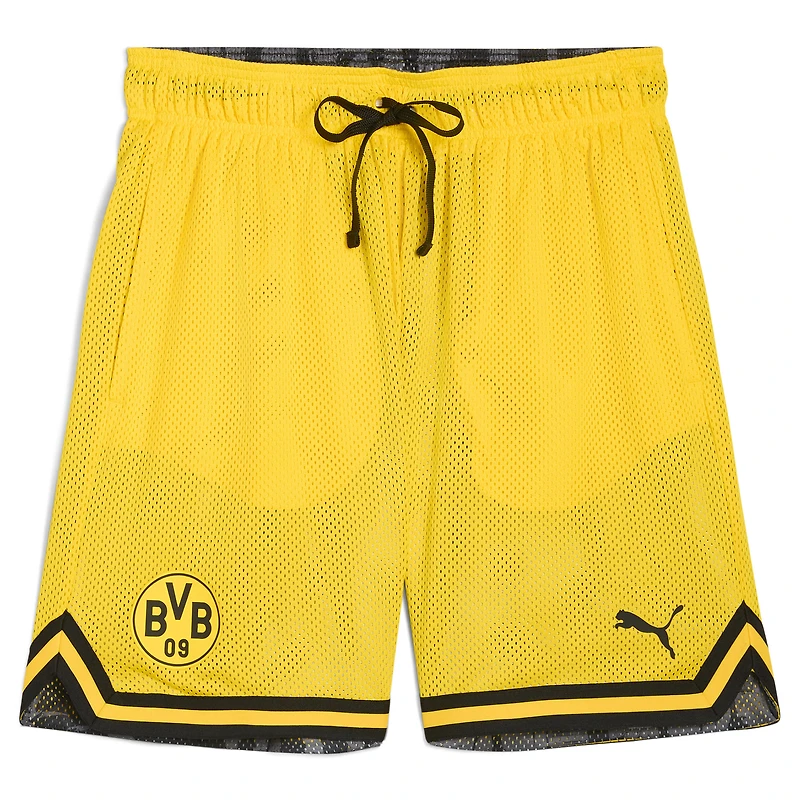 Men's Puma Yellow Borussia Dortmund 2025 FIFA Club World Cup Hoops Reversible Shorts