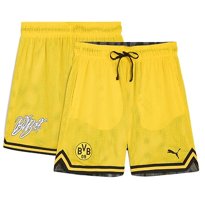 Short réversible jaune Puma Borussia Dortmund Coupe du Monde des Clubs de la FIFA 2025 pour homme