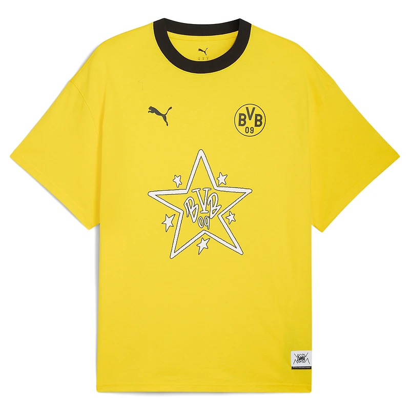 T-shirt Puma jaune pour homme, Coupe du Monde des Clubs de la FIFA 2025, Borussia Dortmund