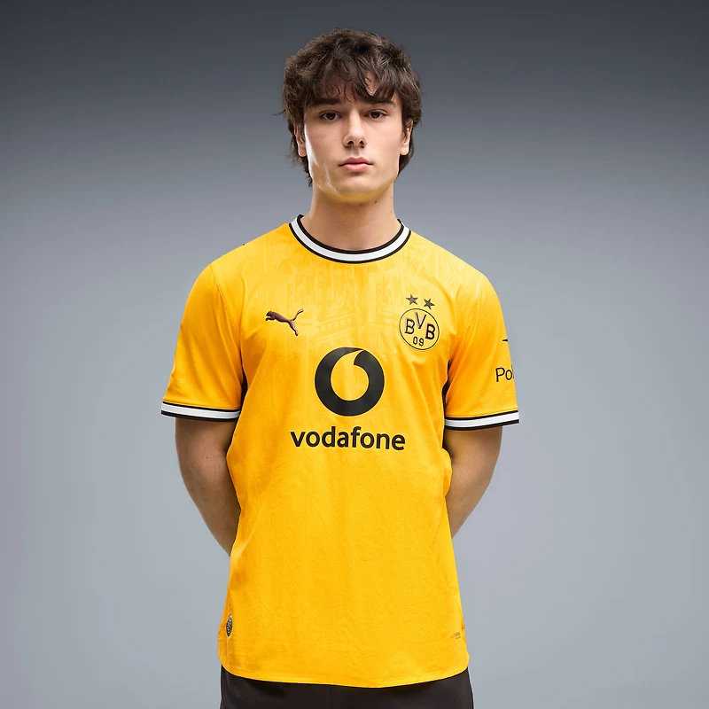 Men's Puma Yellow Borussia Dortmund 2026/27 Home On-Field Authentic Jersey