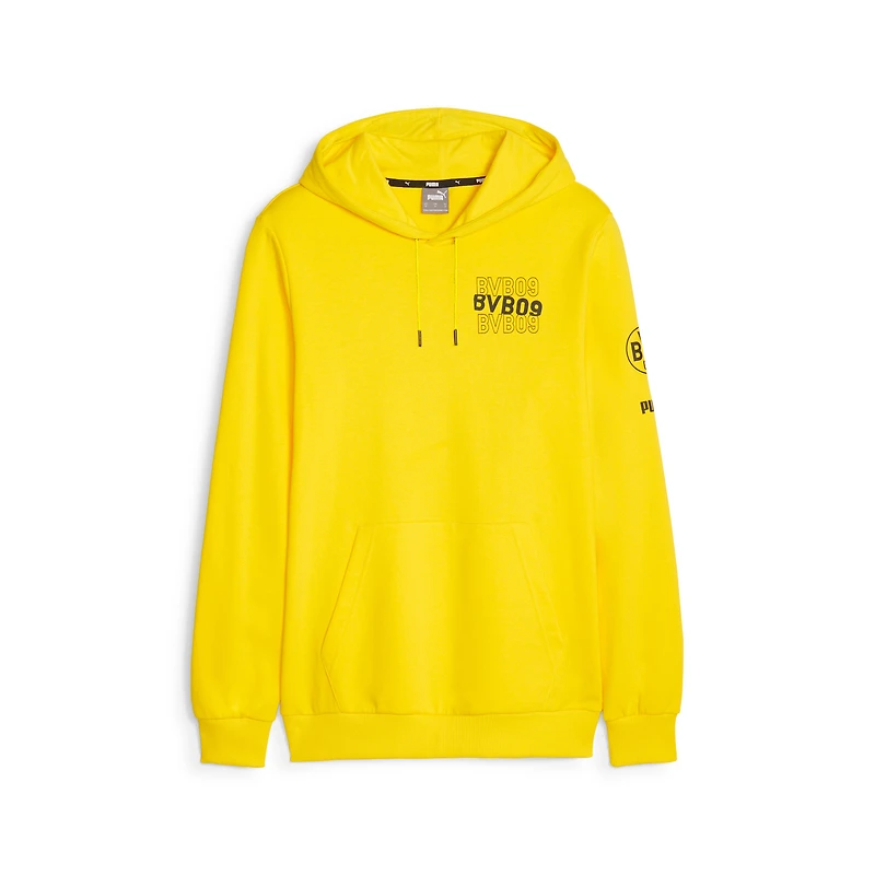 Sweat à capuche graphique Puma Borussia Dortmund FtblCore pour homme jaune
