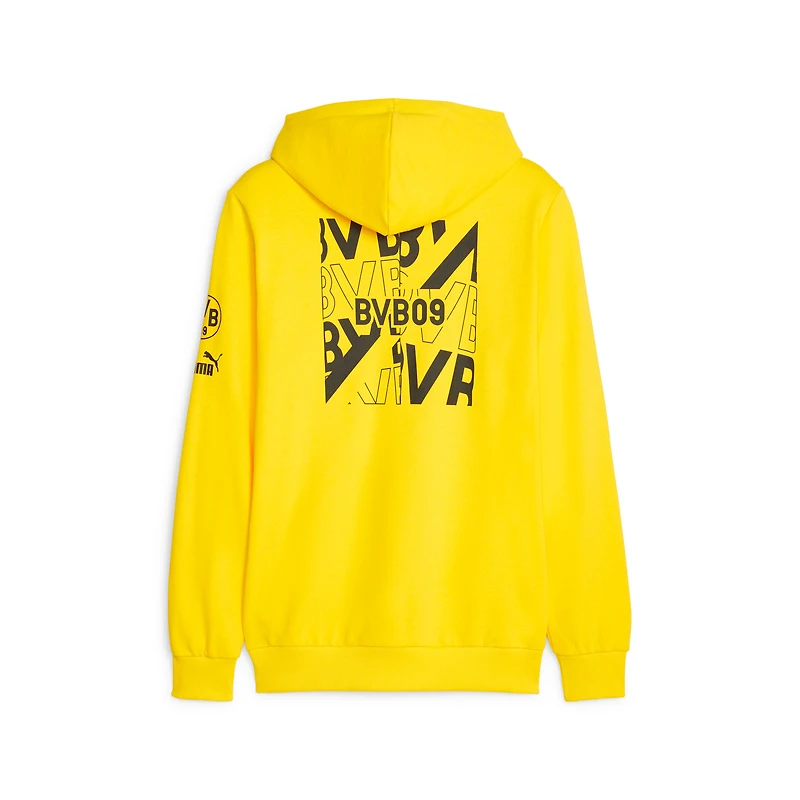 Sweat à capuche graphique Puma Borussia Dortmund FtblCore pour homme jaune