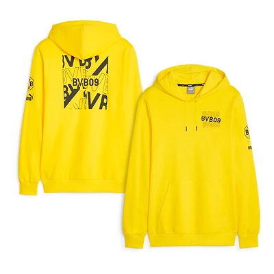 Sweat à capuche graphique Puma Borussia Dortmund FtblCore pour homme jaune