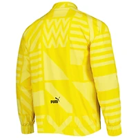 Puma Veste d'entraînement d'avant-match Raglan entièrement zippée pour homme Borussia Dortmund Jaune