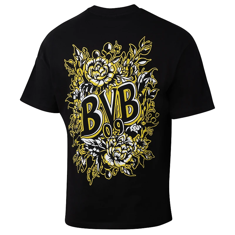 T-shirt noir à imprimé sportif pour homme, motif Suède