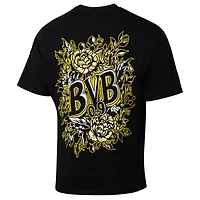 T-shirt noir à imprimé sportif pour homme, motif Suède