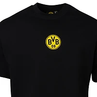 T-shirt noir à imprimé sportif pour homme, motif Suède