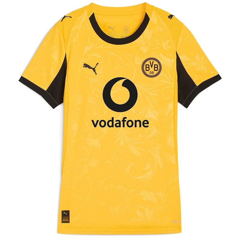Women's Puma Yellow Borussia Dortmund 2025/26 Cup Third Replica Jersey