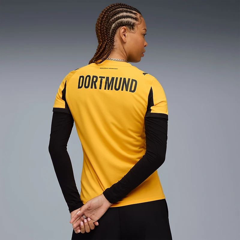 Women's Puma Yellow Borussia Dortmund 2025/26 Cup Third Replica Jersey