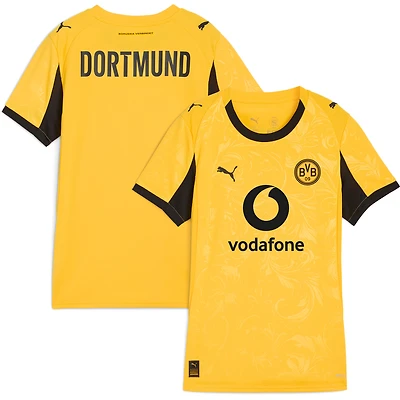 Women's Puma Yellow Borussia Dortmund 2025/26 Cup Third Replica Jersey