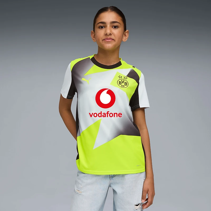 Youth Puma Gray Borussia Dortmund 2025/26 Away Replica Jersey